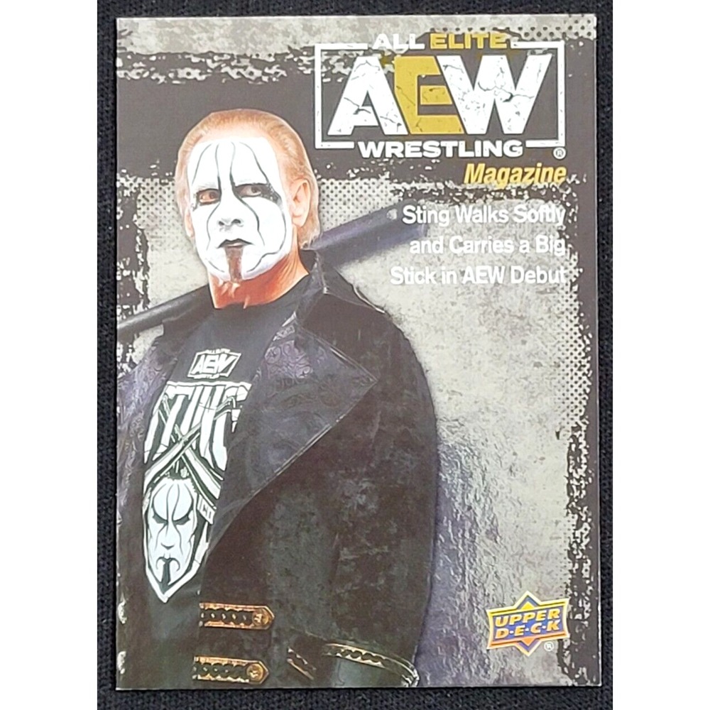 2021 UPPER DECK AEW STING MAGAZINE RAINBOW FOIL